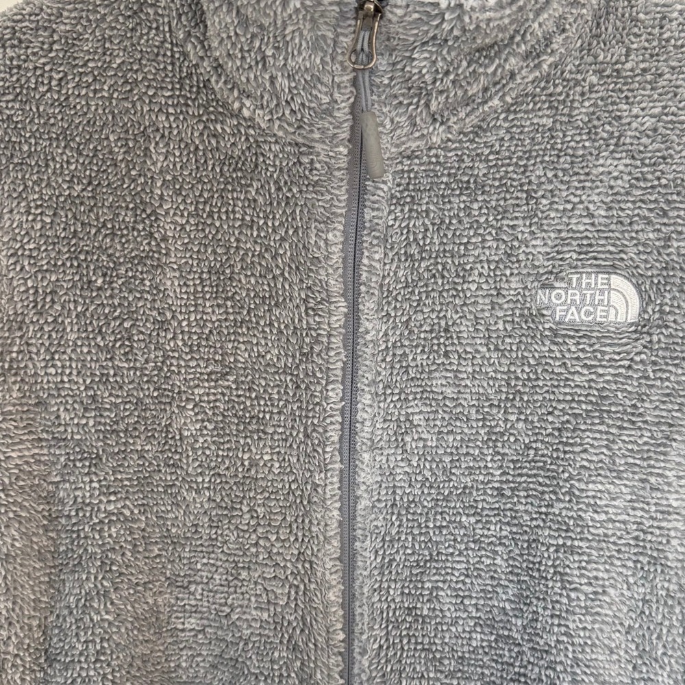 The North Face Grey Full Zip  Fleece Jacket Women Mediun - Picture 5 of 9